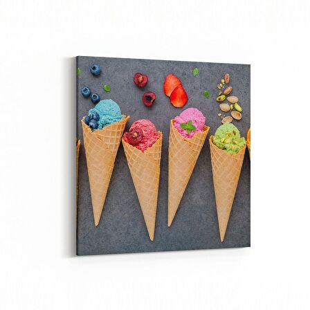 Olla 15288K Gıda Görseli Kare Kanvas Tablo (Ölçü: 25X25)