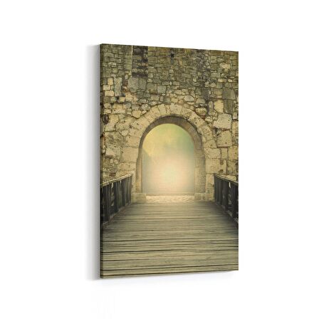 Olla 18271D Yapı Görseli Dikey Kanvas Tablo (Ölçü: 70X105)