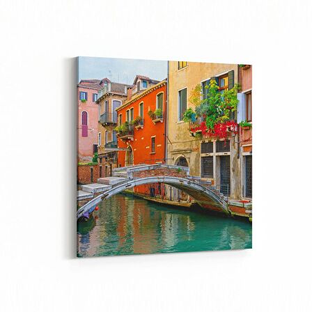 Olla 18046K Yapı Görseli Kare Kanvas Tablo (Ölçü: 25X25)