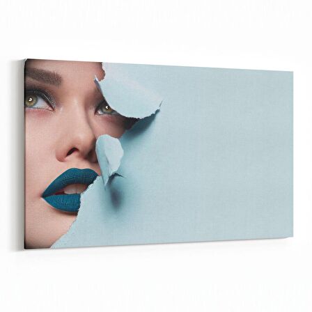 Olla 16747Y Model / Manken Görseli Yatay Kanvas Tablo (Ölçü: 90X60)