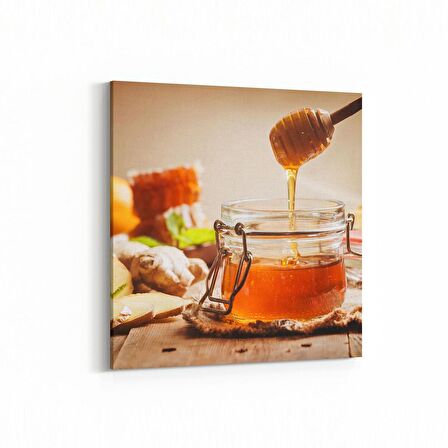 Olla 15223K Gıda Görseli Kare Kanvas Tablo (Ölçü: 60X60)