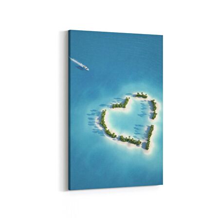 Olla 16630D Kumsal / Sahil Görseli Dikey Kanvas Tablo (Ölçü: 60X90)