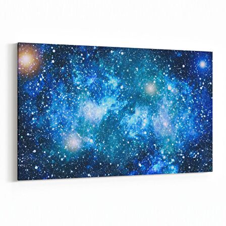 Olla 14786Y Gece Gökyüzü Görseli Yatay Kanvas Tablo (Ölçü: 45X30)