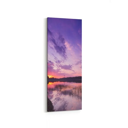 Olla 16036DI Günbatımı Görseli Dikey İnce Kanvas Tablo (Ölçü: 30X90)