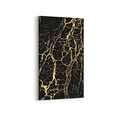 Olla 16730DD Mermer Desen Görsel Dikey Dar Kanvas Tablo (Ölçü: 40X80)