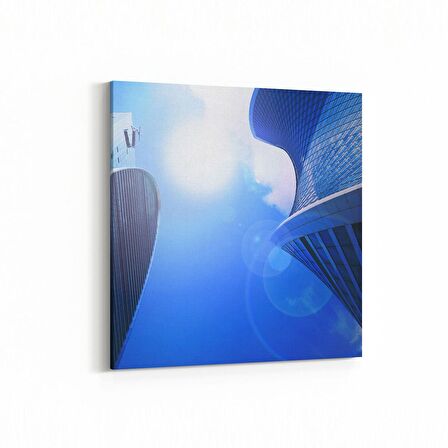 Olla 18819K Yapı Görseli Kare Kanvas Tablo (Ölçü: 25X25)
