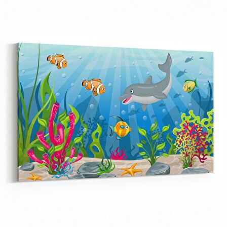 Olla 12789Y Çocuk Odası Görseli Yatay Kanvas Tablo (Ölçü: 30X20)