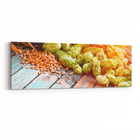 Olla 15311YI Gıda Görseli Yatay İnce Kanvas Tablo (Ölçü: 90X30)