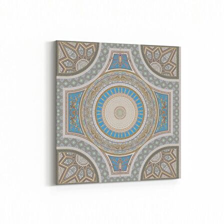 Olla 18932K Yapı Görseli Kare Kanvas Tablo (Ölçü: 100X100)