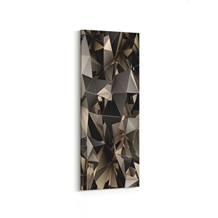 Olla 10100DI Abstract Görsel Dikey İnce Kanvas Tablo (Ölçü: 40X120)