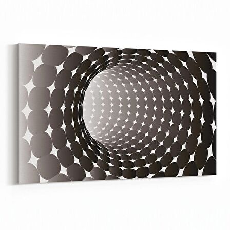 Olla 10263Y Abstract Girdap Görsel Yatay Kanvas Tablo (Ölçü: 70X50)