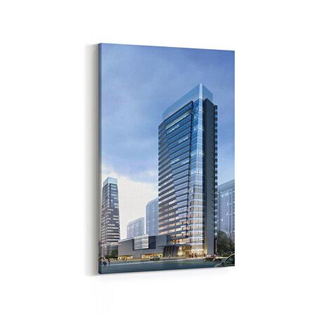 Olla 18845D Yapı Görseli Dikey Kanvas Tablo (Ölçü: 20X30)