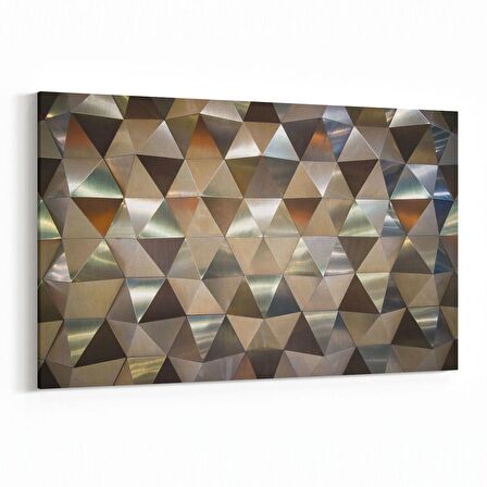 Olla 10035Y Abstract 3 Boyut Görsel Yatay Kanvas Tablo (Ölçü: 45X30)