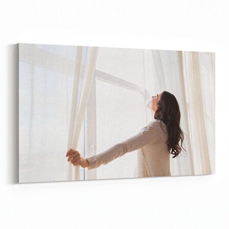 Olla 16935Y Model / Manken Görseli Yatay Kanvas Tablo (Ölçü: 120X80)