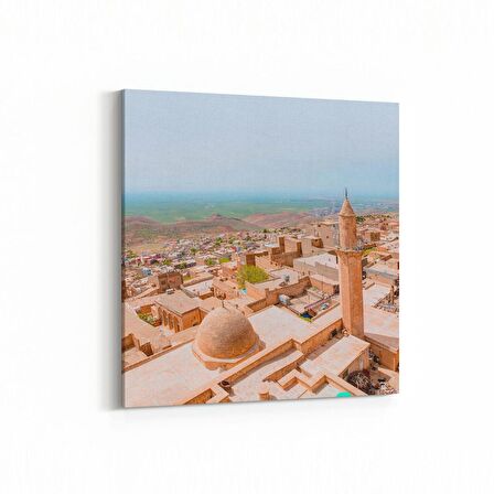 Olla 18097K Yapı Görseli Kare Kanvas Tablo (Ölçü: 25X25)