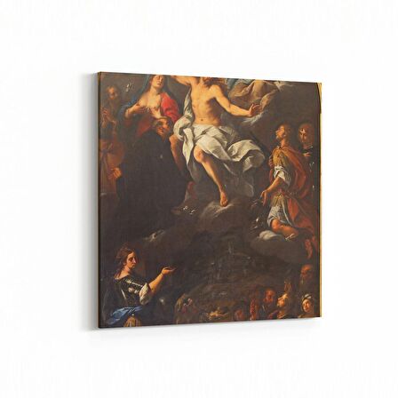 Olla 16276K Heykel / Sanat Görseli Kare Kanvas Tablo (Ölçü: 25X25)