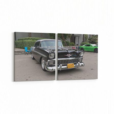 Olla 12356K2Y Araç Görseli Kare 2'li Yatay Kanvas Tablo (Ölçü: 145X70)