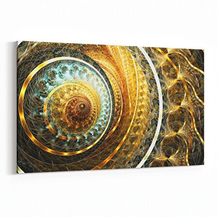 Olla 10206Y Abstract Görsel Yatay Kanvas Tablo (Ölçü: 90X60)