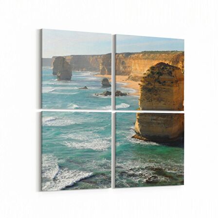 Olla 14552K4 Doğa / Manzara Görseli Kare 4'lü Kanvas Tablo (Ölçü: 65X65)