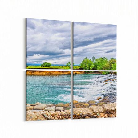 Olla 13835K4 Doğa / Manzara Görseli Kare 4'lü Kanvas Tablo (Ölçü: 65X65)