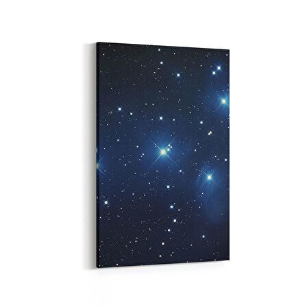 Olla 14826D Gece Gökyüzü Görseli Dikey Kanvas Tablo (Ölçü: 60X90)