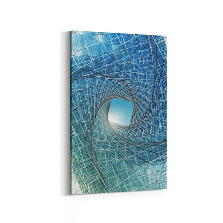 Olla 10268D Abstract Girdap Görsel Dikey Kanvas Tablo (Ölçü: 60X90)