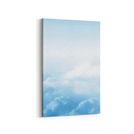 Olla 15499D Gökyüzü Bulut Görseli  Dikey Kanvas Tablo (Ölçü: 80X120)