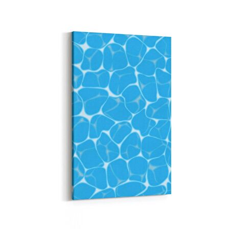 Olla 17237D Su / Damla Görseli Dikey Kanvas Tablo (Ölçü: 100X150)