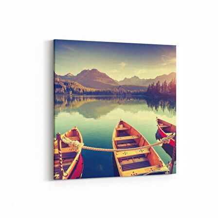 Olla 13709K Doğa / Manzara Görseli Kare Kanvas Tablo (Ölçü: 25X25)