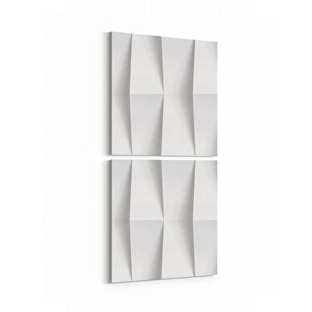 Olla 14934K2D Geometrik Desen Görseli Kare 2'li Dikey Kanvas Tablo (Ölçü: 30X65)