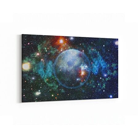 Olla 17684Y Uzay Görseli Yatay Kanvas Tablo (Ölçü: 90X60)