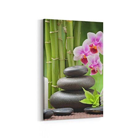 Olla 17065D Spa / Masaj Görseli Dikey Kanvas Tablo (Ölçü: 100X150)
