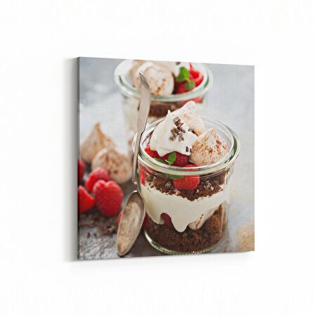 Olla 15238K Gıda Görseli Kare Kanvas Tablo (Ölçü: 25X25)