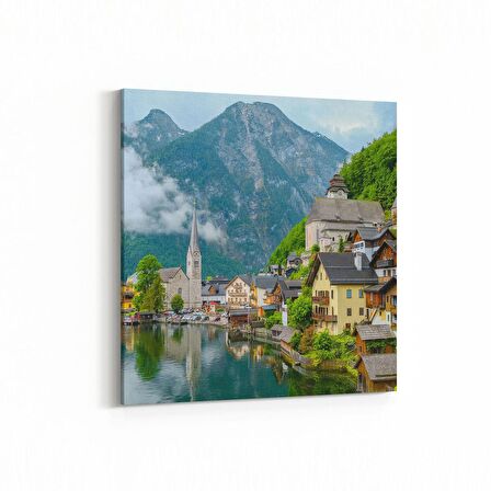 Olla 18804K4 Yapı Görseli Kare 4'lü Kanvas Tablo (Ölçü: 145X145)