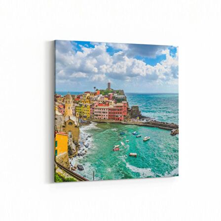 Olla 18497K Yapı Görseli Kare Kanvas Tablo (Ölçü: 25X25)