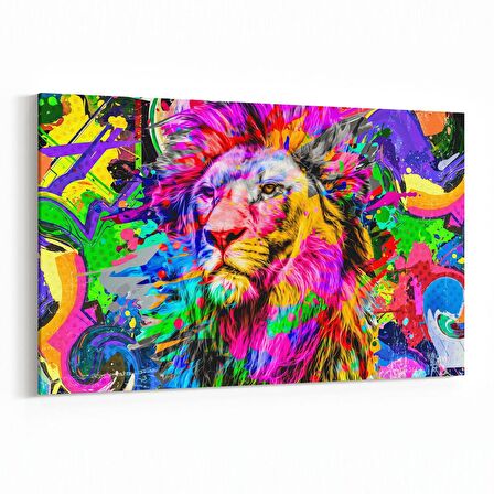 Olla 12542Y Hayvanlar Alemi Görseli Yatay Kanvas Tablo (Ölçü: 150X100)