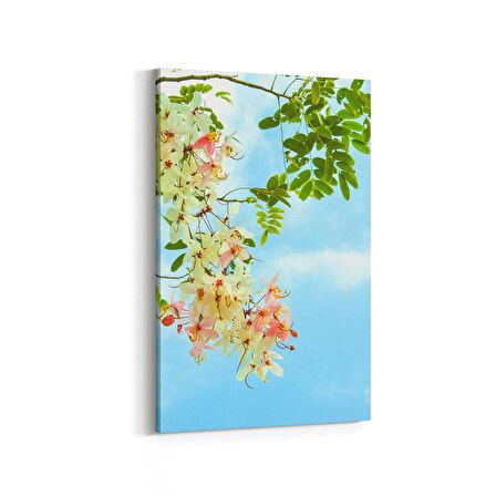 Olla 10879D Ağaç Görseli Dikey Kanvas Tablo (Ölçü: 60X90)