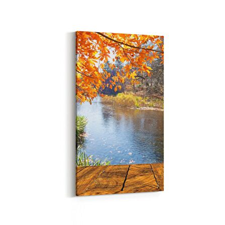 Olla 13171DD Doğa / Manzara Görseli Dikey Dar Kanvas Tablo (Ölçü: 30X60)