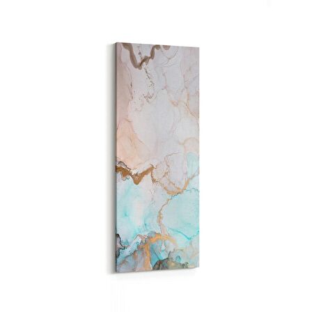 Olla 16680DI Mermer Desen Görsel Dikey İnce Kanvas Tablo (Ölçü: 40X120)