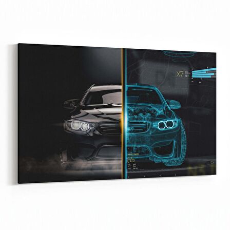 Olla 12221Y Araç Görseli Yatay Kanvas Tablo (Ölçü: 90X60)