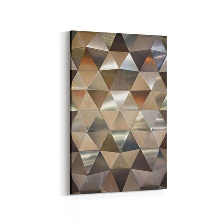 Olla 10035D Abstract 3 Boyut Görsel Dikey Kanvas Tablo (Ölçü: 20X30)