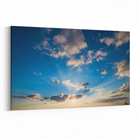 Olla 15928Y Günbatımı Görseli Yatay Kanvas Tablo (Ölçü: 150X100)