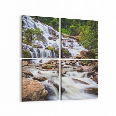 Olla 14439K4 Doğa / Manzara Görseli Kare 4'lü Kanvas Tablo (Ölçü: 145X145)
