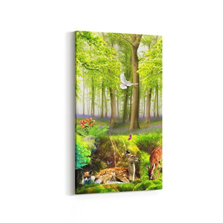 Olla 13600DD Doğa / Manzara Görseli Dikey Dar Kanvas Tablo (Ölçü: 40X80)