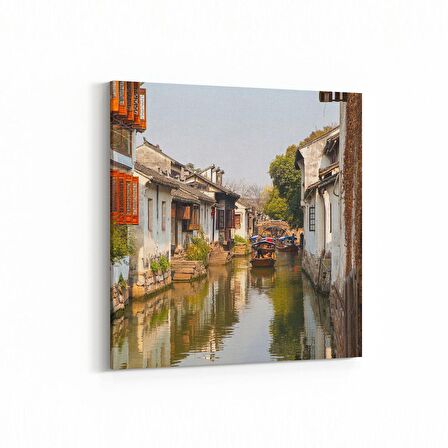 Olla 18761K Yapı Görseli Kare Kanvas Tablo (Ölçü: 60X60)