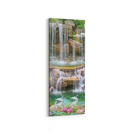 Olla 13410DI Doğa / Manzara Görseli Dikey İnce Kanvas Tablo (Ölçü: 40X120)