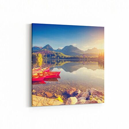 Olla 18430K Yapı Görseli Kare Kanvas Tablo (Ölçü: 25X25)