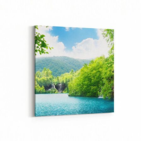 Olla 14407K Doğa / Manzara Görseli Kare Kanvas Tablo (Ölçü: 25X25)