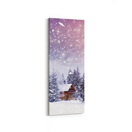 Olla 14496DI Doğa / Manzara Görseli Dikey İnce Kanvas Tablo (Ölçü: 40X120)