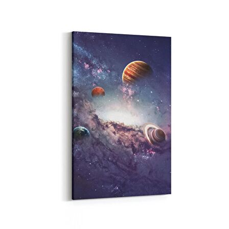 Olla 17656D Uzay Görseli Dikey Kanvas Tablo (Ölçü: 70X105)